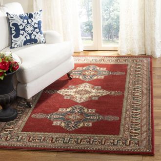 Safavieh Mahal Machine Made Area rug, Red / Creme Traditional Style Easy Care