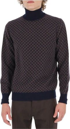 Drumohr Jersey de cuello alto Biscottino - Knitwear - Hombre - Marr&oacute;n - 2XL
