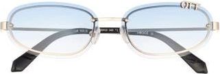 Off-white Miami Gradient Oval Sunglasses in Gold Gradient Blue at Nordstrom Rack