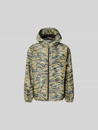 Kenzo Regular Fit Windbreaker mit Kapuze in Hellgelb, Gr&ouml;&szlig;e XL