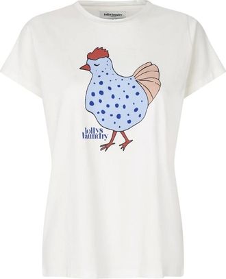 Lollys Laundry Mujer, Camisetas, Blanco, Talla: S