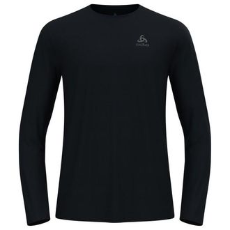 Odlo Zeroweight Chill-Tec T-Shirt Crew Neck L/S Laufshirt f&uuml;r Herren | schwarz