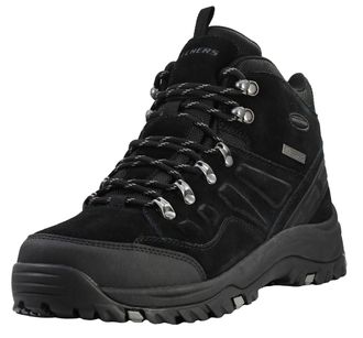 Skechers Mens Relment Pelmo Hiking Boot, Black Suede, 8.5 UK