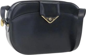 Cartier Pre-owned Cross Body Bags, female, Blue, Size: ONE SIZE Pre-owned Leather Shoulder Bag