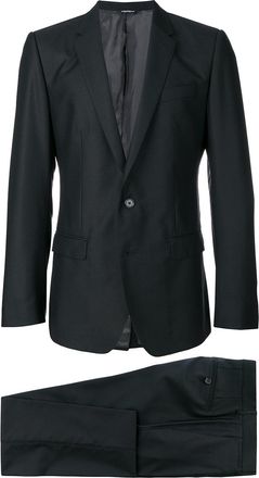 Dolce & Gabbana slim fit two-piece suit - Zwart