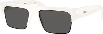 Prada Sunglasses, unisex, White, Size: 55 MM 0PR D12Su