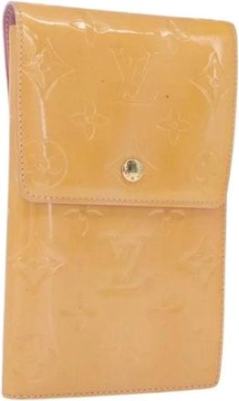 Louis Vuitton Pre-owned Vintage Portemonnee - Dames - Vintage Accessoires - Geel - ONE Size - Leer - Vintage