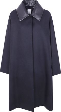 Calvin Klein Trench Coat Leather Collar Oksana