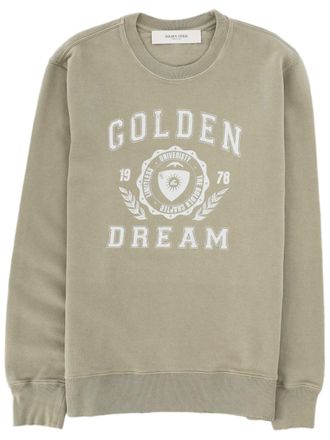 Golden Goose Collegiate Print Regular Fit Cotton Sweatshirt