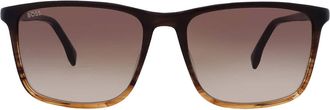 HUGO BOSS Brown Shaded Square Mens Sunglasses BOSS 1434/S 0EX4/HA 56
