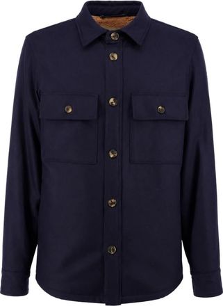 Jacob Cohen JUM Shirt Jacket - Heren - Zomerjassen - Blauw - M - Katoen - Jassen