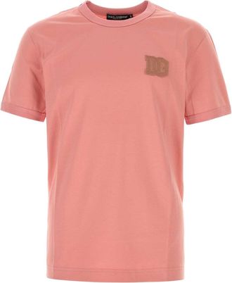 Dolce & Gabbana Dark Pink Cotton T Shirt