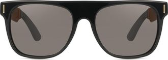 Retro Superfuture FLAT TOP FRANCIS BLACK LAM Mens Sunglasses Black Size 55