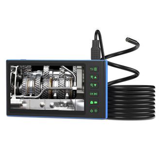 OEM Endoscopio Con Doble C&aacute;mara, Pantalla Ips De 7 Pulgadas, 6 Led, Fotos/v&iacute;deos 1080p, C&aacute;mara Tipo Serpiente Impermeable Ip67, 2 Mp, Tarjeta Tf