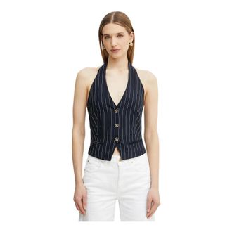 Fracomina Dames, Jassen, Blauw, Maat: L Viscose