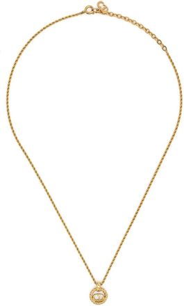 Dior 1990s pendant necklace - women - Metal (Other) - One Size - Gold