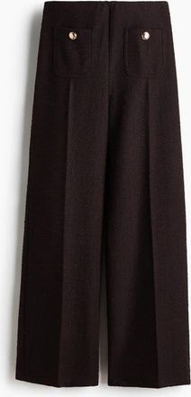 H&M Straight-leg Trousers in Dark Brown at Nordstrom, Size Xx-Large