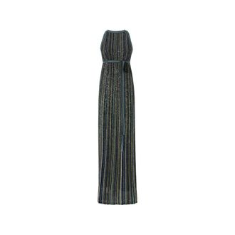 Missoni Long Striped Knit Dress With Sequins