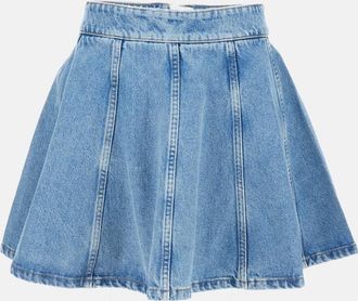 Rotate Blue Denim Skirt