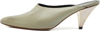 Celine Mules in pelle a punta - Grigio