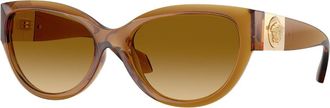 Versace VE4524U 53472L Womens Sunglasses Yellow Size 56