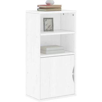 vidaXL Armadietto Laterale odda Bianco 40x24x79 cm Legno Massello Pino - Vidaxl