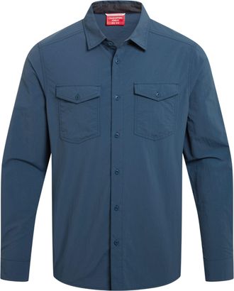 Craghoppers Heren Loukkos Nosilife Overhemd (Blauwe steen)