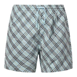 Burberry Heren, Badkleding, Blauw, Maat: S Polyamide