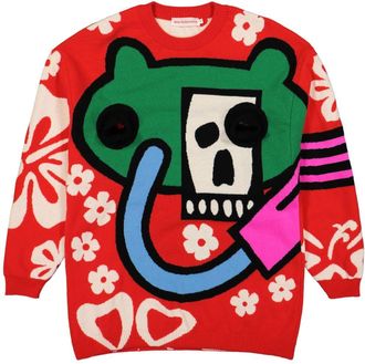 Walter Van Beirendonck Maglione Android - Rosso