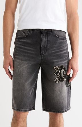 Rta Gustavo Denim Shorts in Charcoal Drift at Nordstrom Rack, Size 34