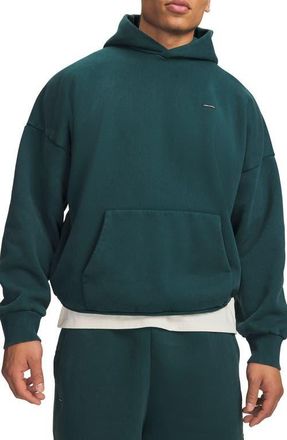 Under Armour UA Icon Oversize Fleece Pullover Hoodie in Arden Green at Nordstrom, Size X-Large