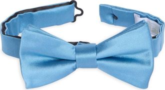 Nordstrom Rack Satin Solid Bow Tie in Ocean at Nordstrom Rack