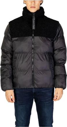 Calvin Klein Jeans Jassen, Heren, Zwart, S, Polyester, Winterjas
