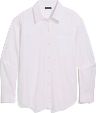 Vineyard Vines Birdie Stretch Cotton Button-Up Shirt in White Cap at Nordstrom, Size X-Large