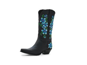 Dingo Posie Womens Boots Black : 6.5 B - Medium, Leather/Rubber