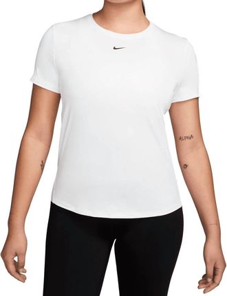 Nike One Classic Dri-Fit Short Sleeve Top In Tattoo/white