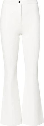 Theory Flare Pant.compact C - Dames - Wijde Broeken - Wit - M - Broeken