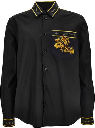 Versace Jeans Couture Camicia con stampa barocca - Nero