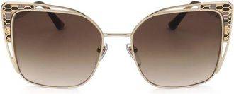 Bulgari Brown Gradient Butterfly Ladies Sunglasses BV6179 278/13 55