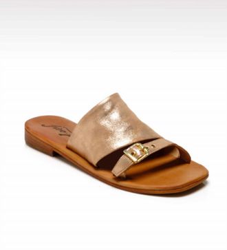 Free People Womens Mila Flat Sandal In Rose Gold