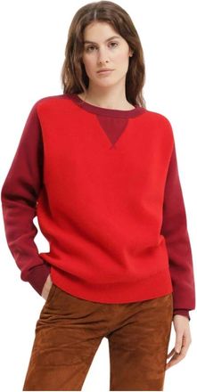 1989 STUDIO Rode Sweater Maglia Girocollo - Dames - Ronde hals truien - Rood - S - Truien & Vesten