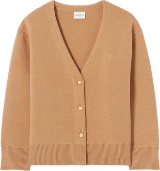 Claudie Pierlot Cardigan con logo ricamato e bottoni - Toni neutri