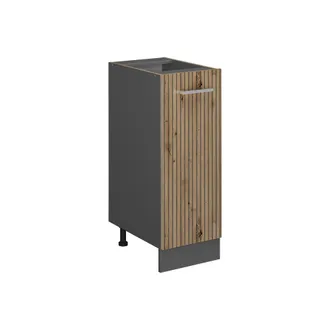 Vicco Armario Boticario R-line, Roble Artesanal, 30 Cm Sin Encimera
