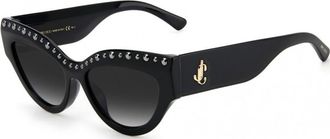 Jimmy Choo London Womens SONJA 55 G S 807 9O Sunglasses - Black - One Size