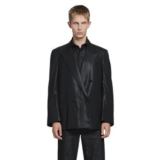 Gucci Chintzed Wool Double-Breasted Blazer