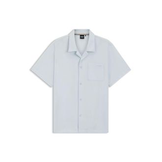 BOSS Regular-fit shirt in seersucker fabric