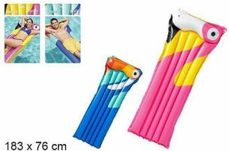 Trade Shop Trade Shop - Materassino Gonfiabile Mare Piscina Spiaggia Stampa Uccello Tropicale 183x76cm