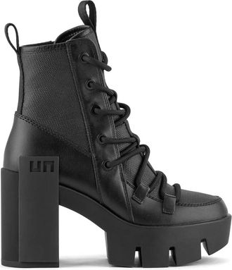 United Nude Grip Explorer Mid - Dames - Laarzen met Hak - Zwart - 40 EU - Leer - Schoenen