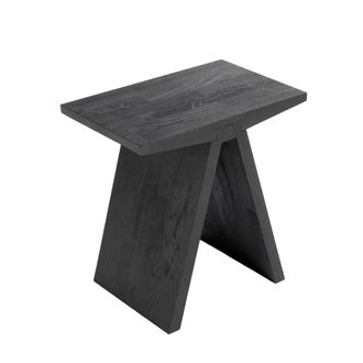 Muubs Angle Hocker, 45 x 45 cm, Eiche schwarz lackiert