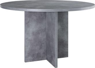 Really Nice Things Mesa de comedor de panel laminado efecto microcemento de 120 cm